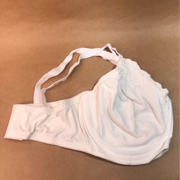 Lilyette White Full Coverage Minimizer Non-Padded Underwire Bra 0417 Size 42D - Picture 6 of 16